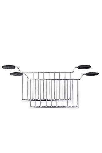 Smeg, 2 Zangen für Toaster TSSR02, Gitter und Boden aus Stahl, Griffe aus hochtemperaturbeständigem Kunststoff, kompatibel mit Toaster SMEG TSF02, 434 x 32 x 173 mm im Sale